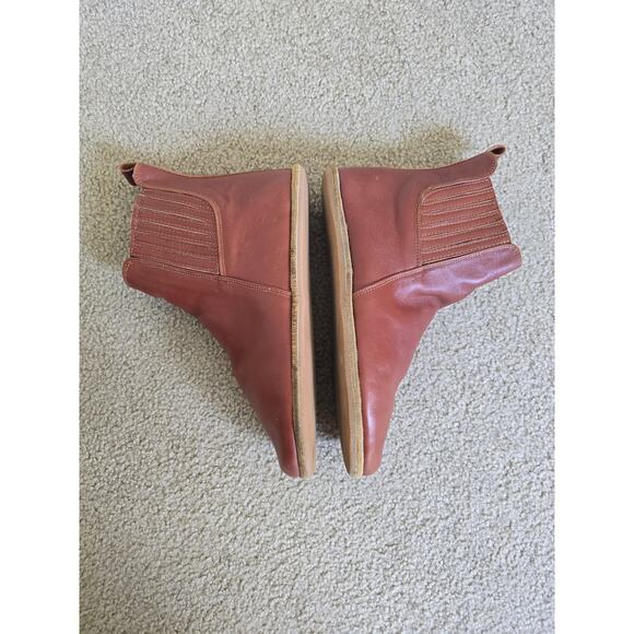 Anya's Shop Lila Chelsea Ankle Boots Brown Leather Barefoot Shoe Size 40 EU 9 US - Picture 5 of 7